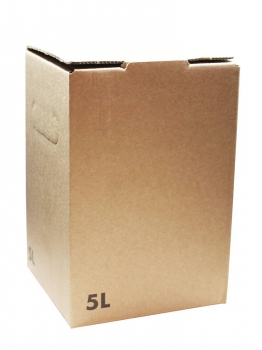 Bag in Box Karton natur/braun, neutral 5l